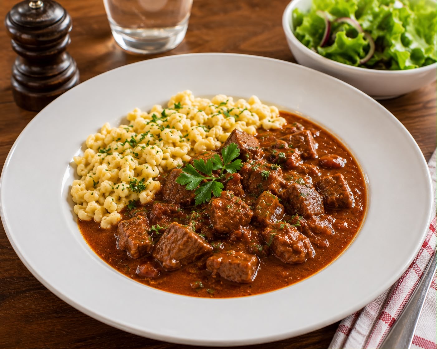 Gulasch mit Nockerl